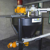 Power activated carbon feed system